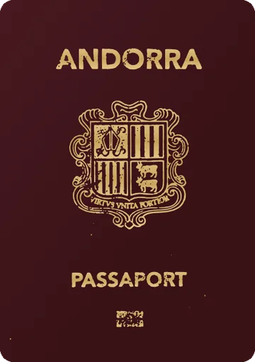 Andorra passport cover