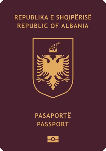 Albania passport cover