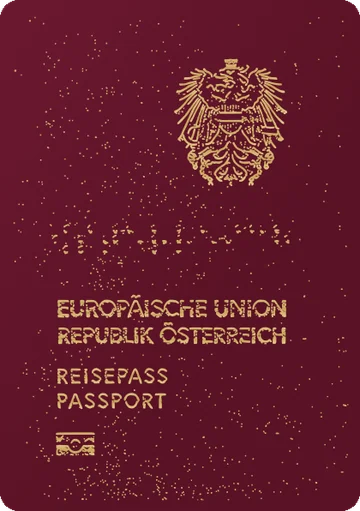 Austria passport cover
