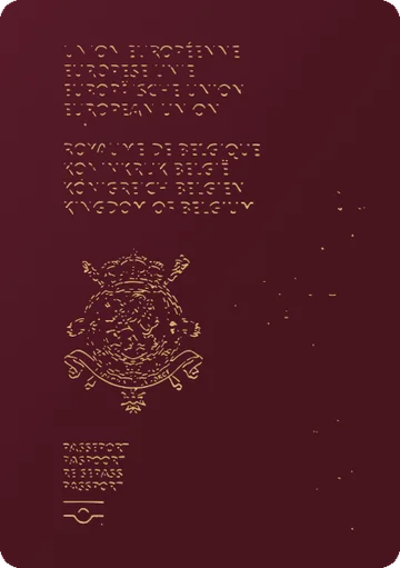 Belgium passport cover