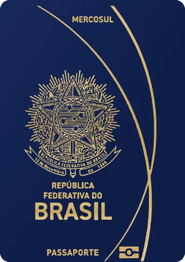 Brazil passport cover