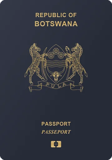 Botswana passport cover