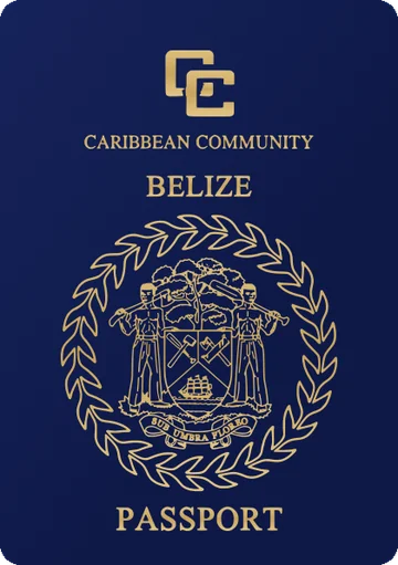 Belize passport cover