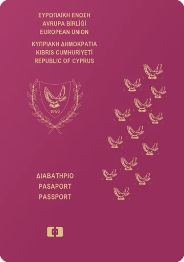 Cyprus passport cover