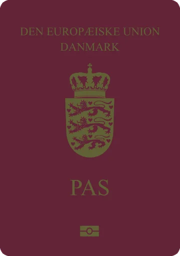 Denmark passport cover