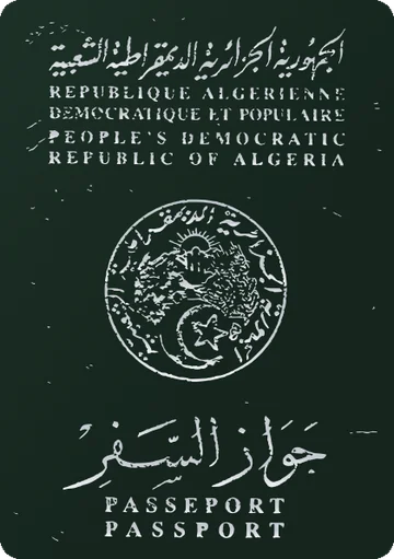 Algeria passport cover