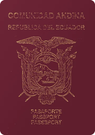 Ecuador passport cover