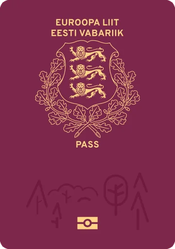 Estonia passport cover