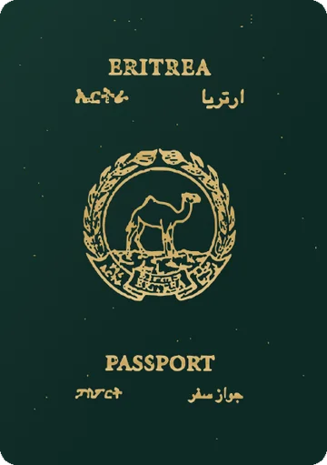 Eritrea passport cover