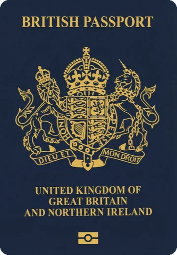 United Kingdom passport cover