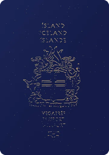 Iceland passport cover