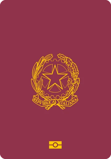 Italy passport cover