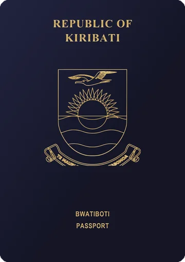 Kiribati passport cover