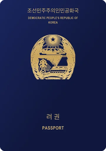 North Korea passport cover