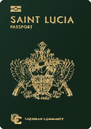 St. Lucia passport cover