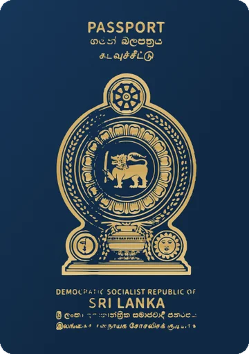 Sri Lanka passport cover