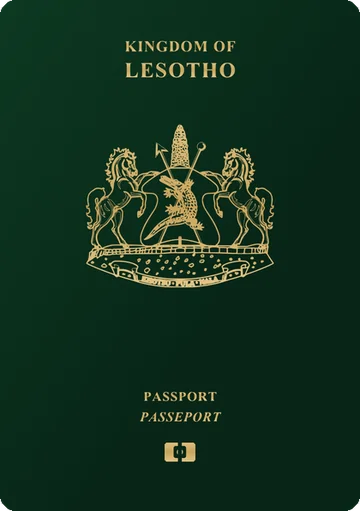 Lesotho passport cover