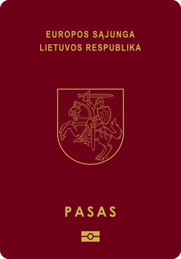 Lithuania passport cover