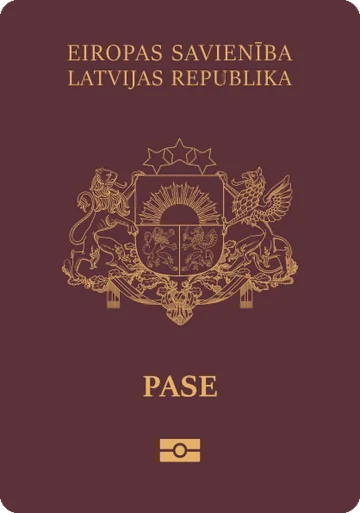 Latvia passport cover