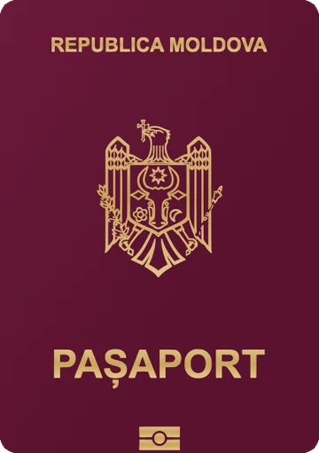Moldova passport cover