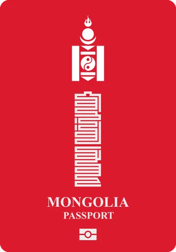 Mongolia passport cover
