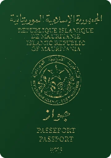 Mauritania passport cover