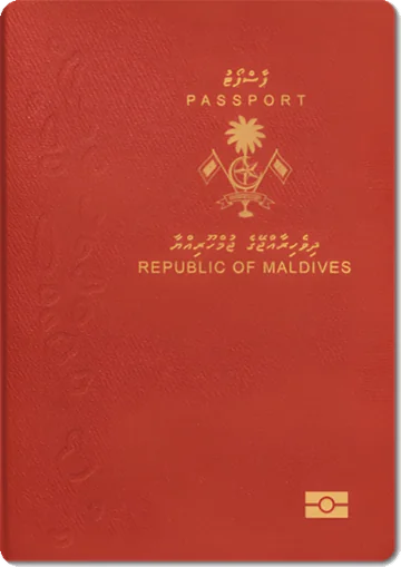 Maldives passport cover
