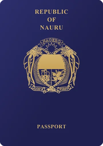 Nauru passport cover