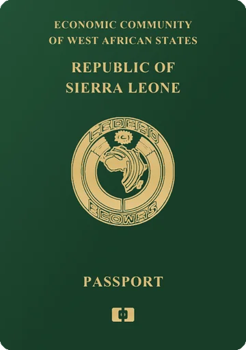 Sierra Leone passport cover
