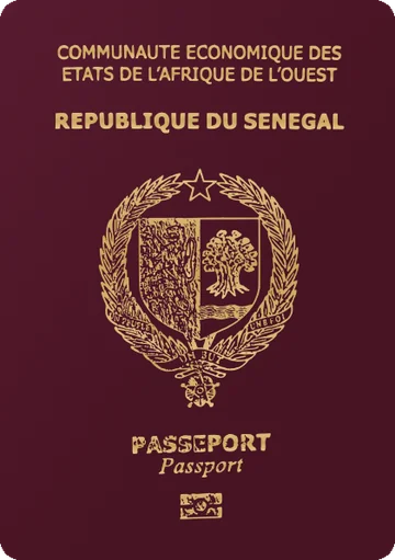 Senegal passport cover