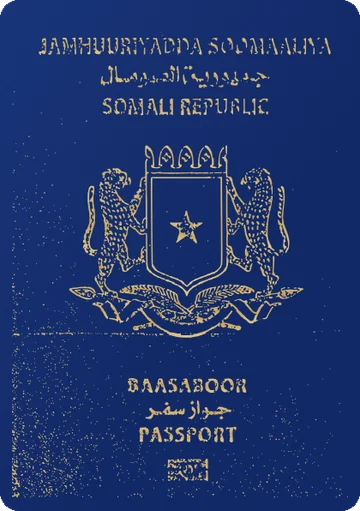 Somalia passport cover