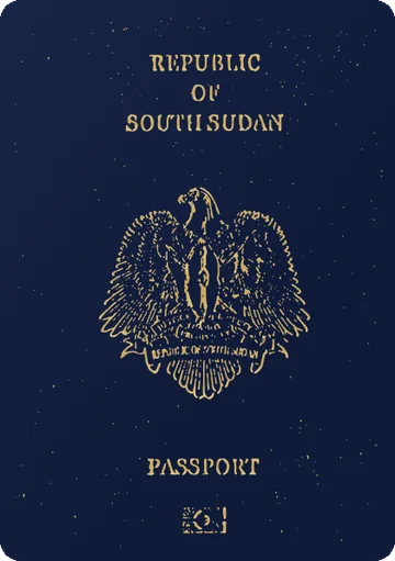 South Sudan passport cover