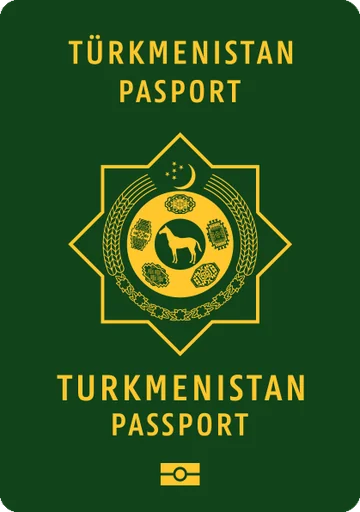 Turkmenistan passport cover