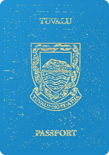 Tuvalu passport cover