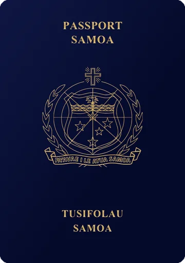 Samoa passport cover